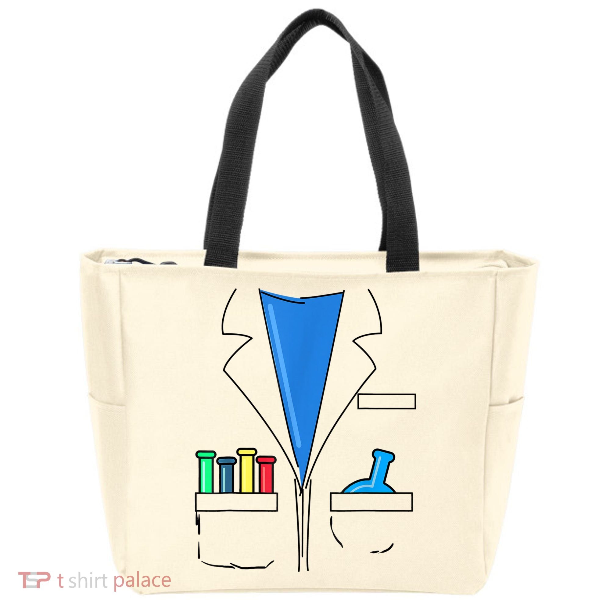 Funny Scientist Costume Nerd Chemistry Halloween Science Teacher Tote Bag