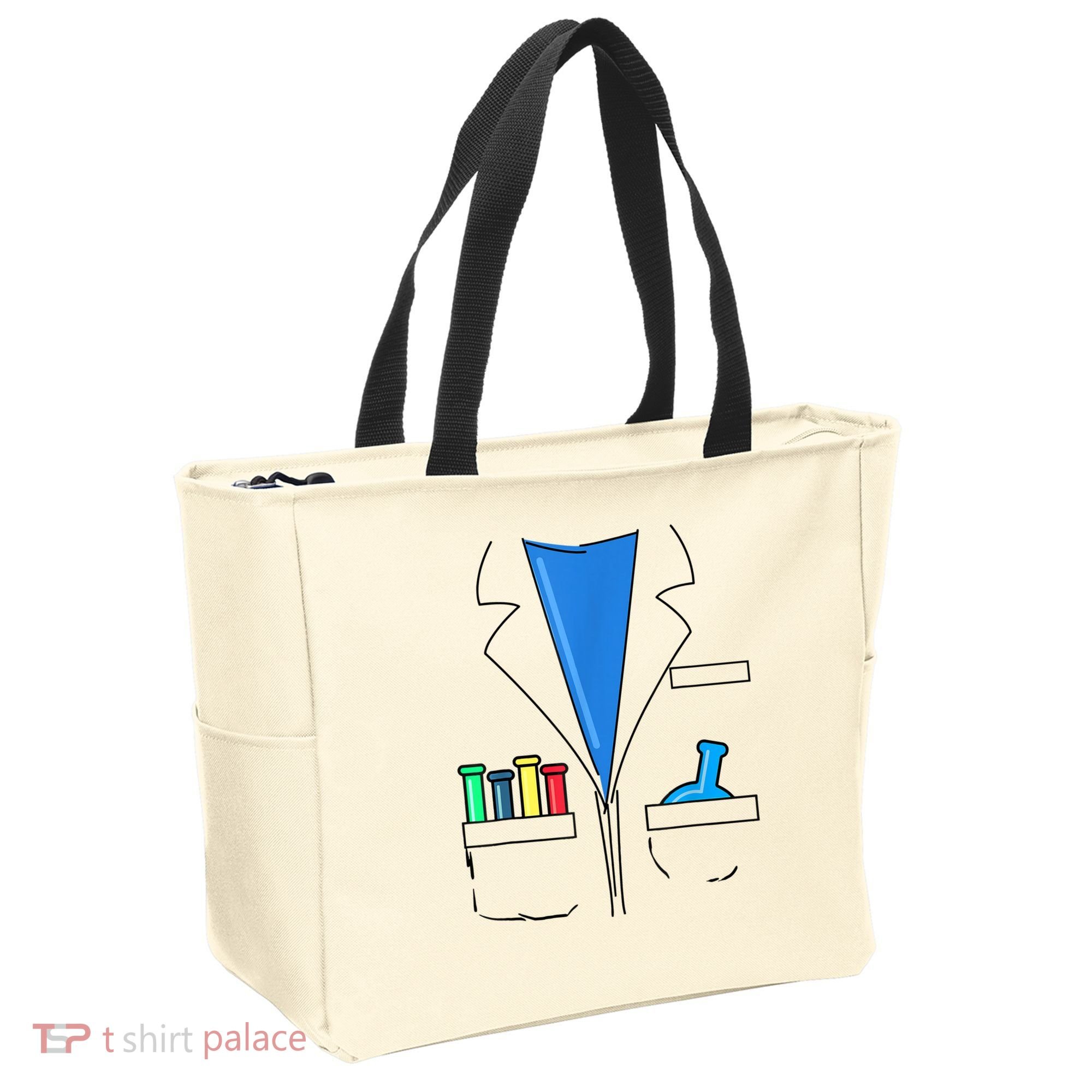 Funny Scientist Costume Nerd Chemistry Halloween Science Teacher Tote Bag