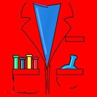 Funny Scientist Costume Nerd Chemistry Halloween Science Teacher Santa Hat thumb 1