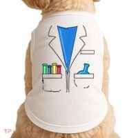 Funny Scientist Costume Nerd Chemistry Halloween Science Teacher Doggie Tank thumb 0