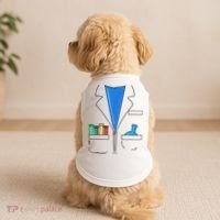 Funny Scientist Costume Nerd Chemistry Halloween Science Teacher Doggie Tank thumb 2