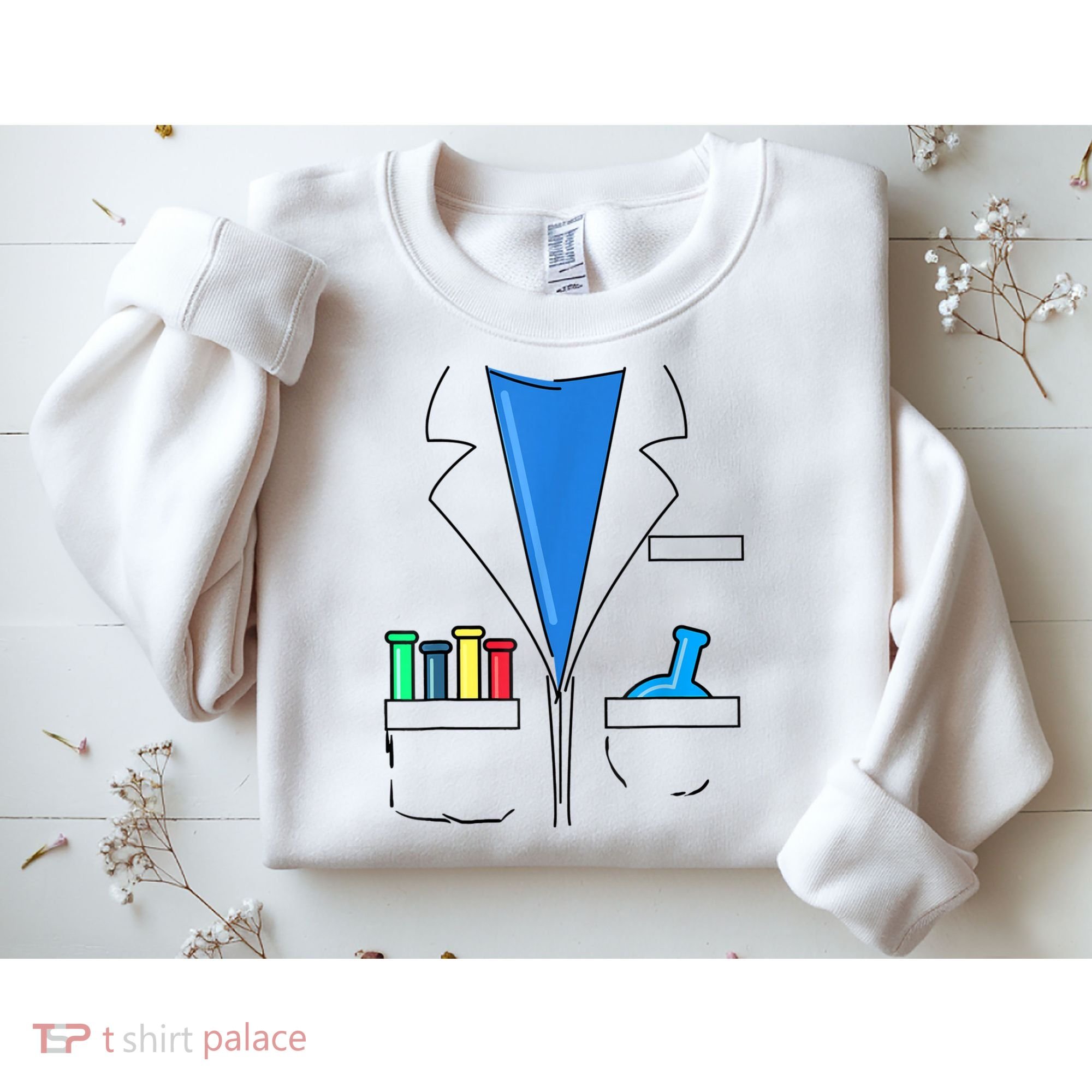 Funny Scientist Costume Nerd Chemistry Halloween Science Teacher Sweatshirt