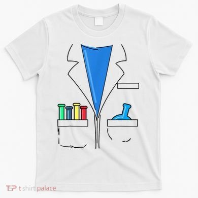 Funny Scientist Costume Nerd Chemistry Halloween Science Teacher T-Shirt