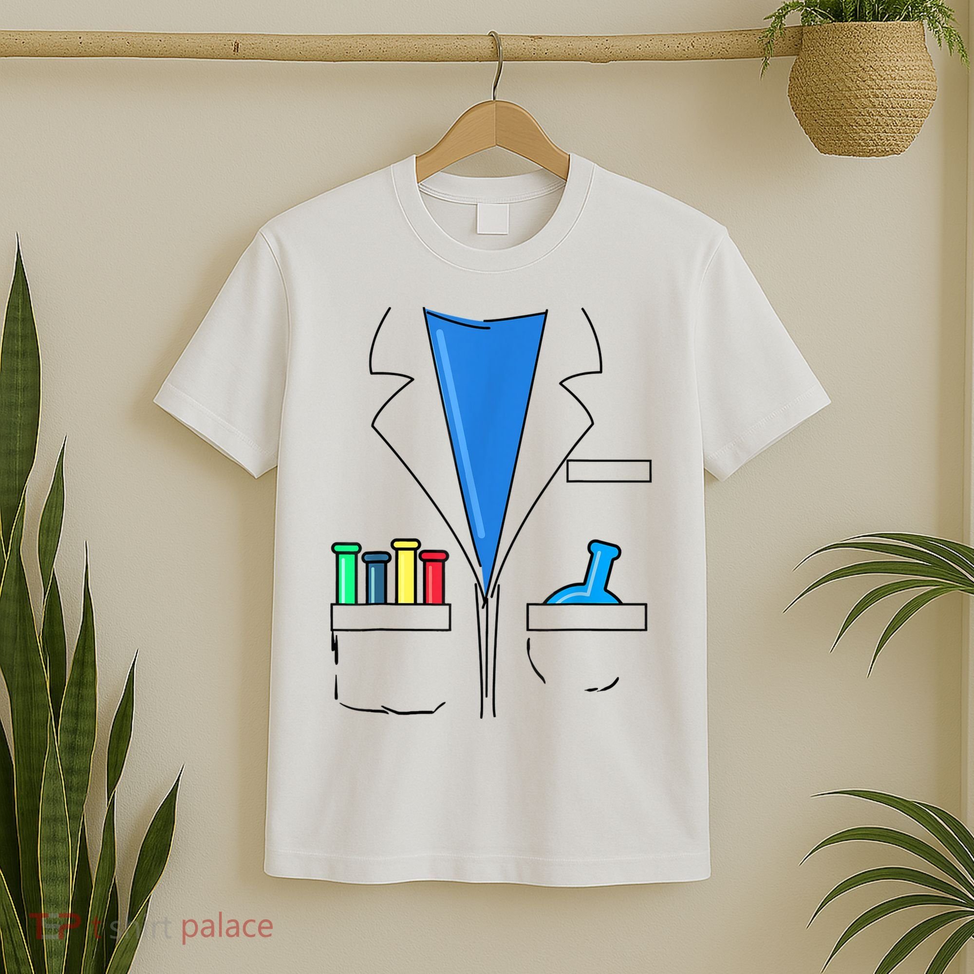 Funny Scientist Costume Nerd Chemistry Halloween Science Teacher T-Shirt