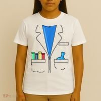 Funny Scientist Costume Nerd Chemistry Halloween Science Teacher T-Shirt thumb 4
