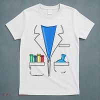 Funny Scientist Costume Nerd Chemistry Halloween Science Teacher T-Shirt thumb 5