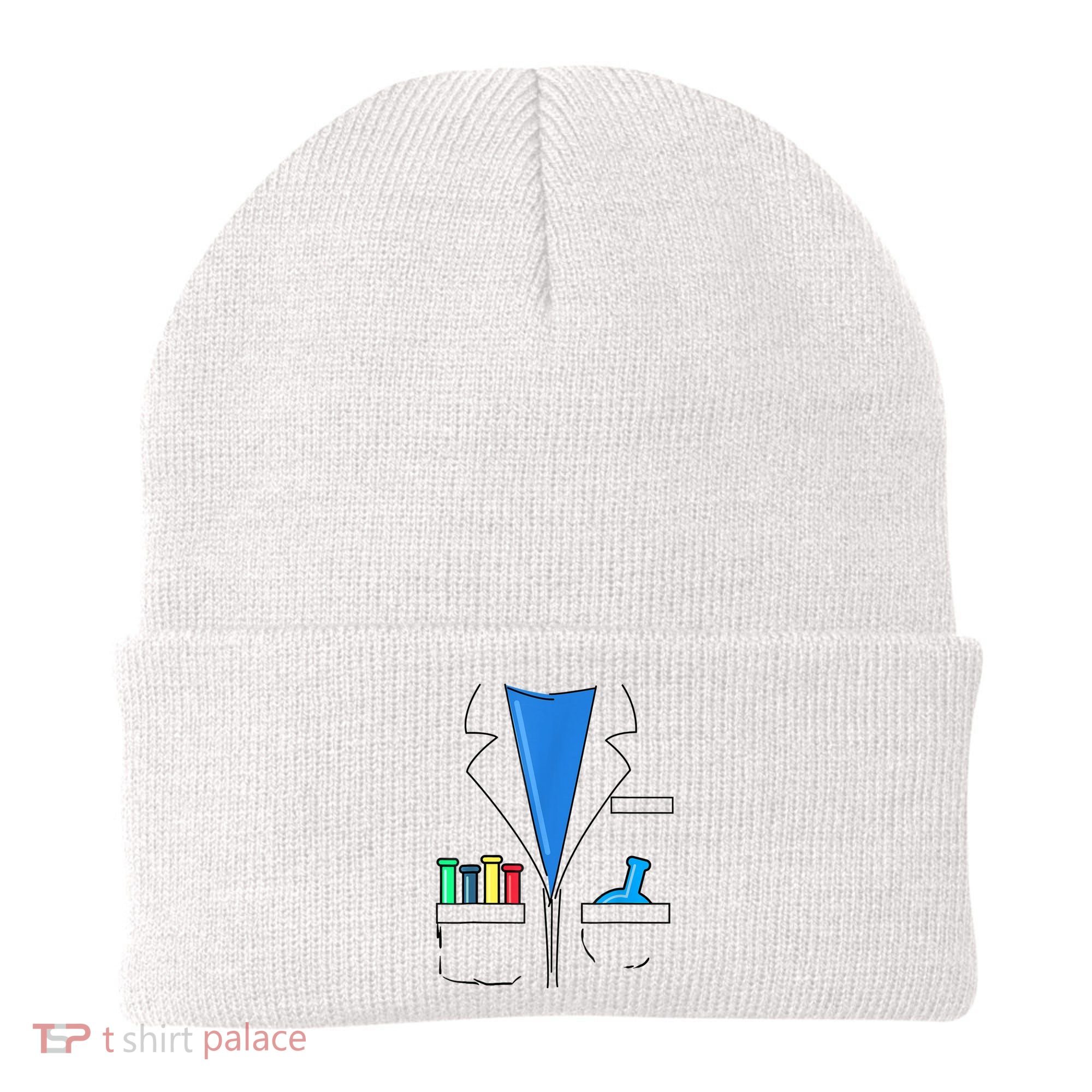Funny Scientist Costume Nerd Chemistry Halloween Science Teacher Beanie