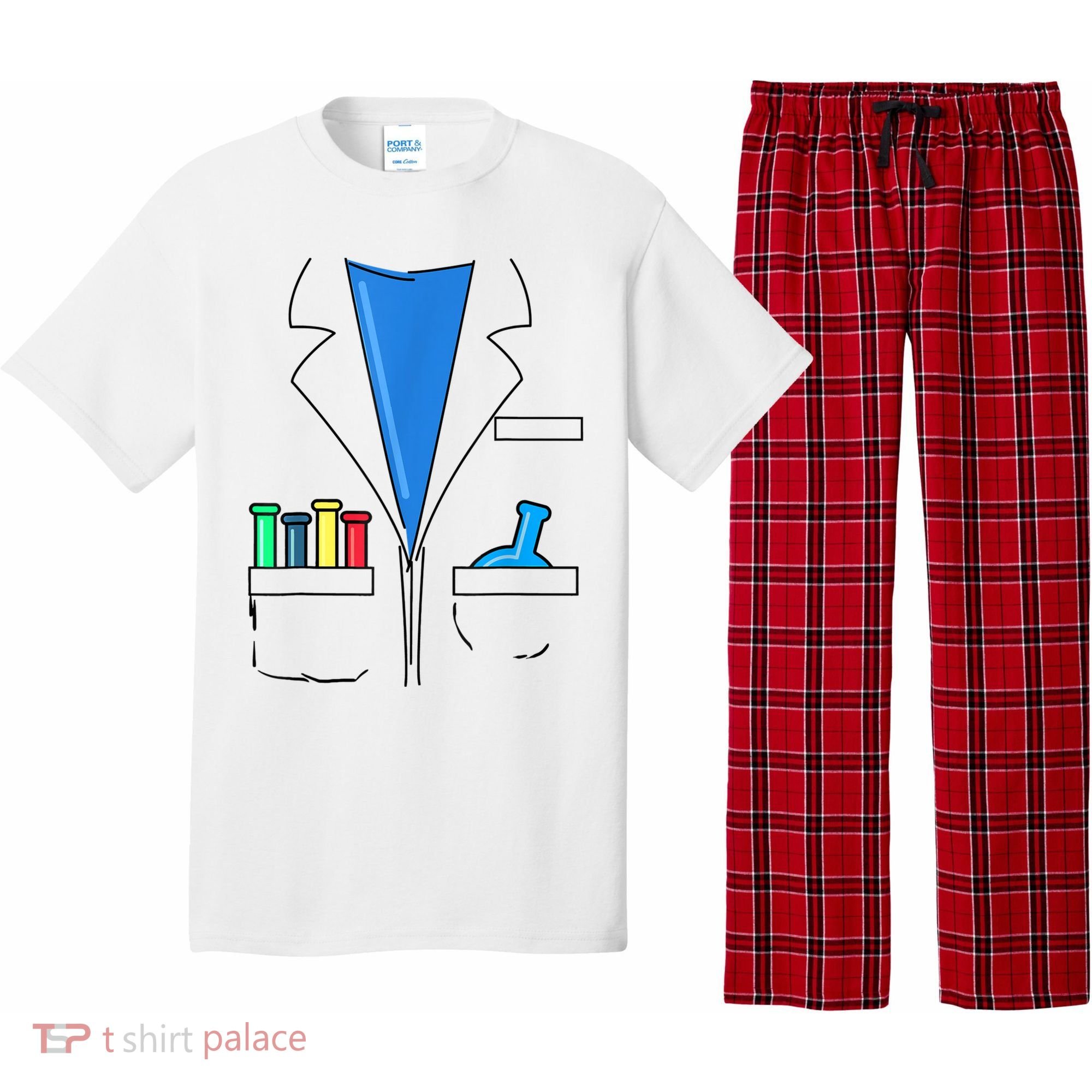 Funny Scientist Costume Nerd Chemistry Halloween Science Teacher Pajama Set
