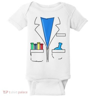 Funny Scientist Costume Nerd Chemistry Halloween Science Teacher Baby Bodysuit