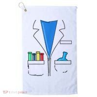 Funny Scientist Costume Nerd Chemistry Halloween Science Teacher Golf Towel thumb 0