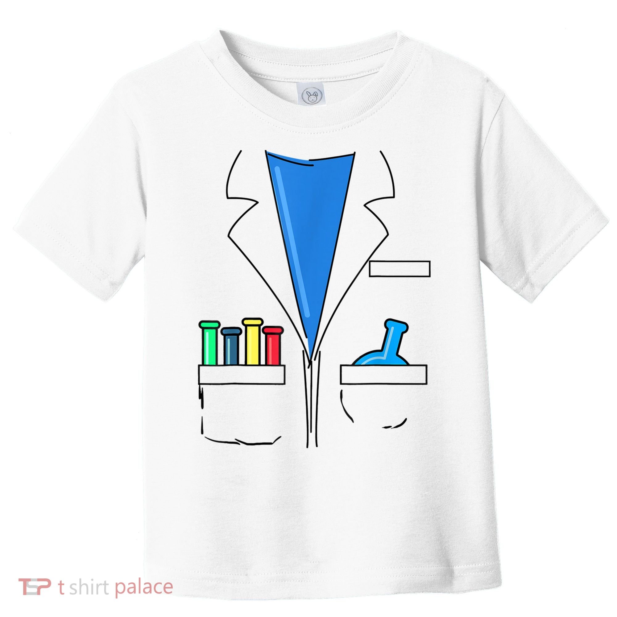 Funny Scientist Costume Nerd Chemistry Halloween Science Teacher Toddler T-Shirt