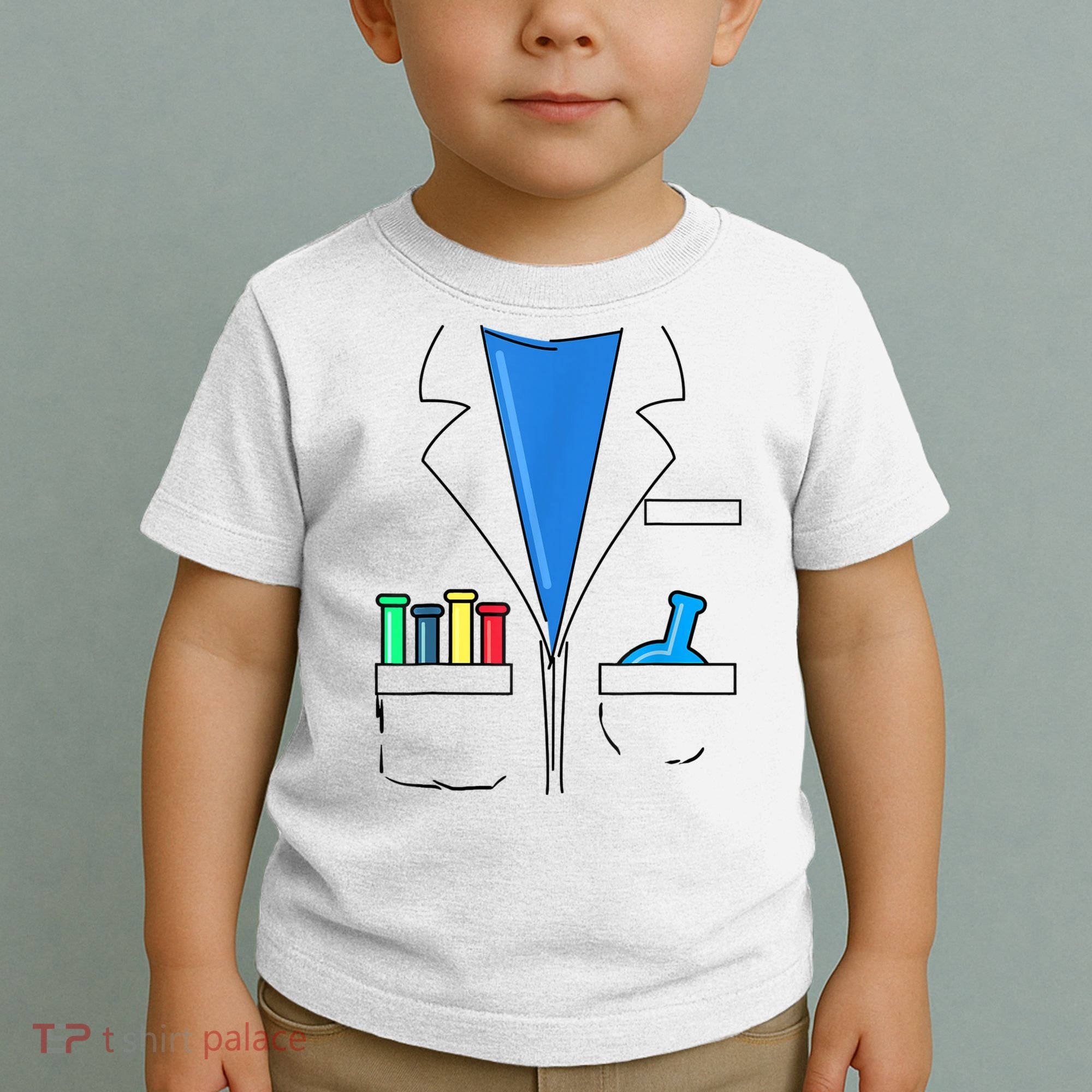 Funny Scientist Costume Nerd Chemistry Halloween Science Teacher Toddler T-Shirt
