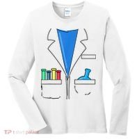 Funny Scientist Costume Nerd Chemistry Halloween Science Teacher Women's Long Sleeve Shirt thumb 0