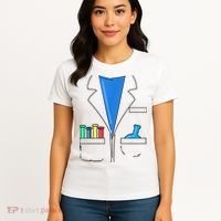 Funny Scientist Costume Nerd Chemistry Halloween Science Teacher Women's T-Shirt thumb 4