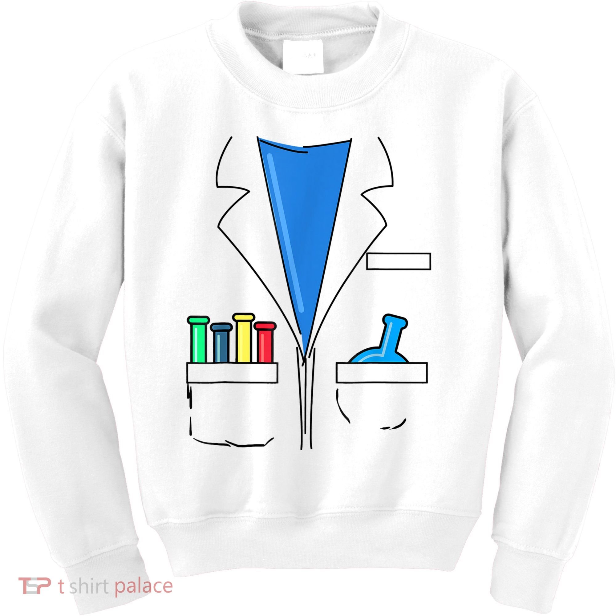 Funny Scientist Costume Nerd Chemistry Halloween Science Teacher Kids Sweatshirt