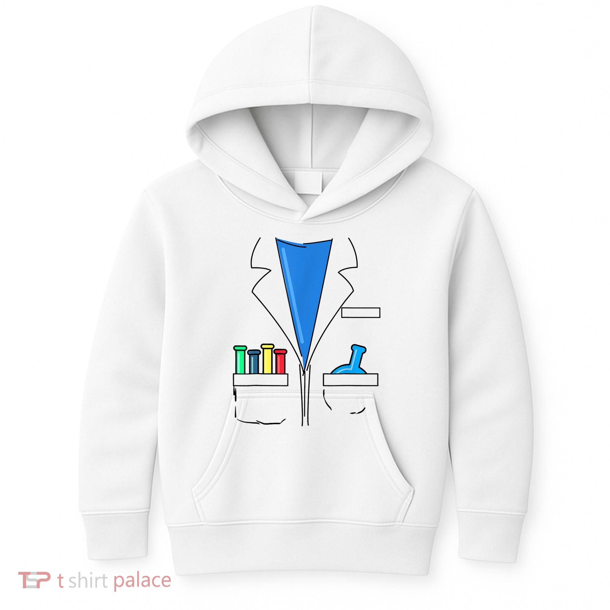 Funny Scientist Costume Nerd Chemistry Halloween Science Teacher Kids Hoodie