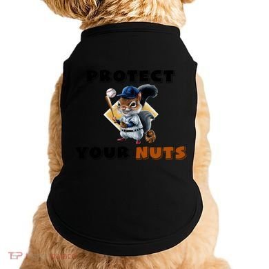 Funny Squirrel Catcher Protect Your Nuts Baseball Gift Doggie Tank