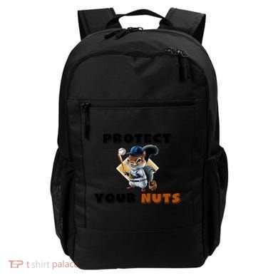 Funny Squirrel Catcher Protect Your Nuts Baseball Gift Backpack