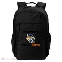 Funny Squirrel Catcher Protect Your Nuts Baseball Gift Backpack thumb 0