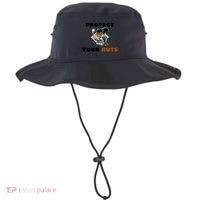 Funny Squirrel Catcher Protect Your Nuts Baseball Gift Bucket Hat thumb 0