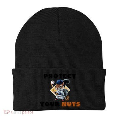 Funny Squirrel Catcher Protect Your Nuts Baseball Gift Beanie