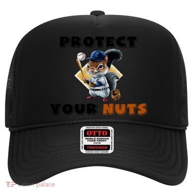 Funny Squirrel Catcher Protect Your Nuts Baseball Gift Hat