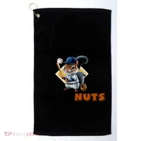 Funny Squirrel Catcher Protect Your Nuts Baseball Gift Golf Towel thumb 0