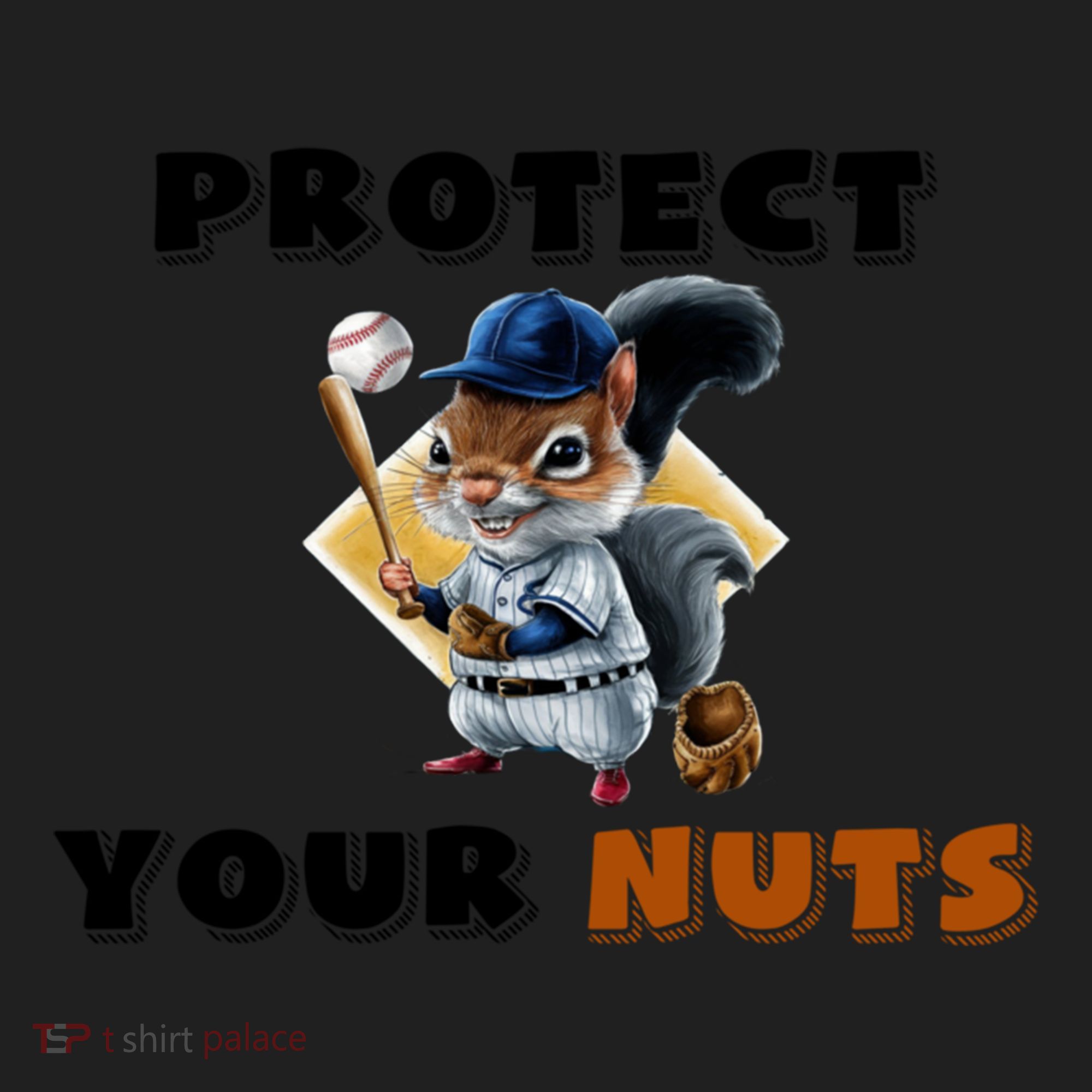 Funny Squirrel Catcher Protect Your Nuts Baseball Gift Golf Towel