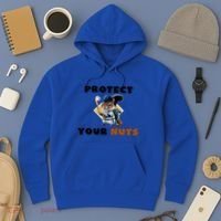 Funny Squirrel Catcher Protect Your Nuts Baseball Gift Hoodie thumb 3