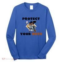 Funny Squirrel Catcher Protect Your Nuts Baseball Gift Long Sleeve Shirt thumb 0