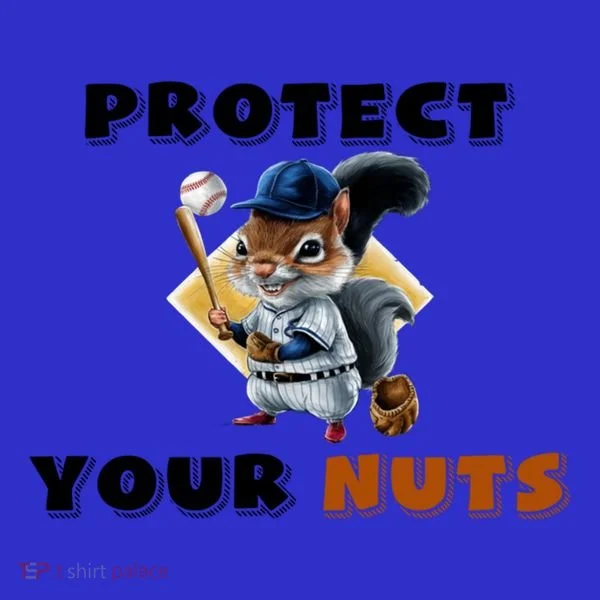 Funny Squirrel Catcher Protect Your Nuts Baseball Gift Baby Bodysuit