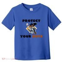 Funny Squirrel Catcher Protect Your Nuts Baseball Gift Toddler T-Shirt thumb 0