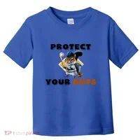 Funny Squirrel Catcher Protect Your Nuts Baseball Gift Toddler T-Shirt thumb 0