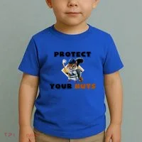 Funny Squirrel Catcher Protect Your Nuts Baseball Gift Toddler T-Shirt thumb 2