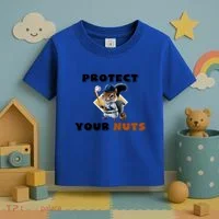 Funny Squirrel Catcher Protect Your Nuts Baseball Gift Toddler T-Shirt thumb 3