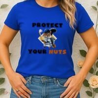 Funny Squirrel Catcher Protect Your Nuts Baseball Gift Women's T-Shirt thumb 2