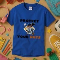 Funny Squirrel Catcher Protect Your Nuts Baseball Gift Kids T-Shirt thumb 3