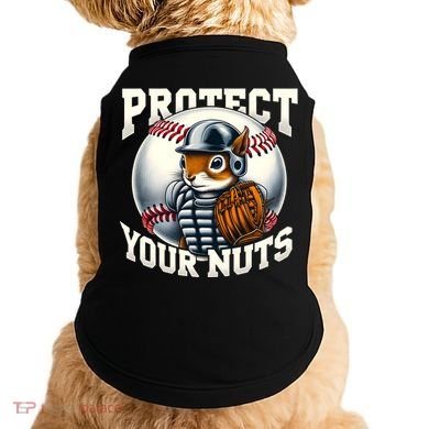 Funny Squirrel Catcher Protect Your Nuts Baseball Lover Gift Doggie Tank