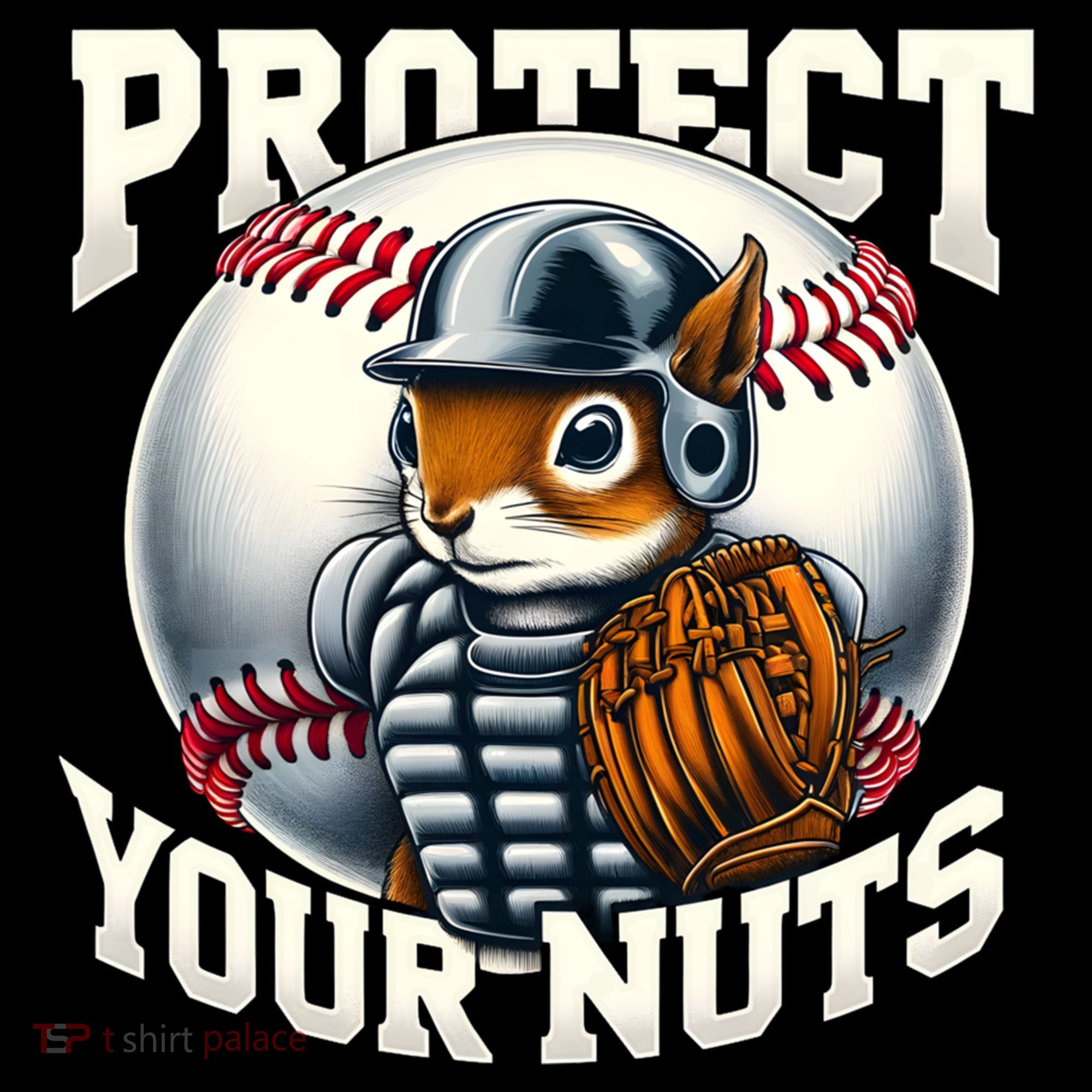 Funny Squirrel Catcher Protect Your Nuts Baseball Lover Gift Doggie Tank