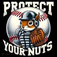 Funny Squirrel Catcher Protect Your Nuts Baseball Lover Gift Backpack thumb 2