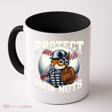 Funny Squirrel Catcher Protect Your Nuts Baseball Lover Gift Coffee Mug