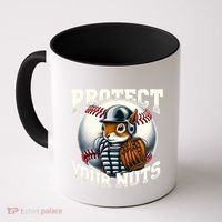 Funny Squirrel Catcher Protect Your Nuts Baseball Lover Gift Coffee Mug thumb 0