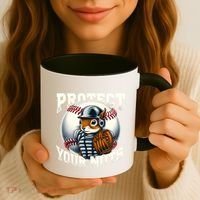Funny Squirrel Catcher Protect Your Nuts Baseball Lover Gift Coffee Mug thumb 3