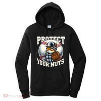 Funny Squirrel Catcher Protect Your Nuts Baseball Lover Gift Women's Hoodie thumb 0