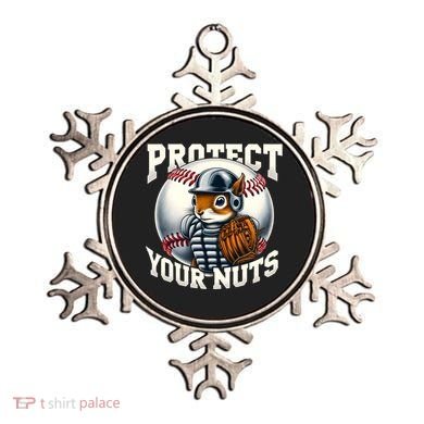 Funny Squirrel Catcher Protect Your Nuts Baseball Lover Gift Ornament