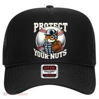 Funny Squirrel Catcher Protect Your Nuts Baseball Lover Gift Hat thumb 0