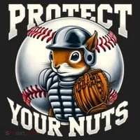 Funny Squirrel Catcher Protect Your Nuts Baseball Lover Gift Hat thumb 2
