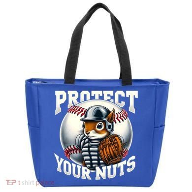 Funny Squirrel Catcher Protect Your Nuts Baseball Lover Gift Tote Bag