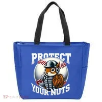 Funny Squirrel Catcher Protect Your Nuts Baseball Lover Gift Tote Bag thumb 0