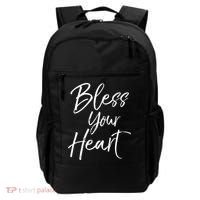 Funny Southern Christian Saying Quote Gift Bless Your Heart Gift Backpack thumb 0